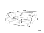 3 Seater Velvet Sofa Green LENVIK