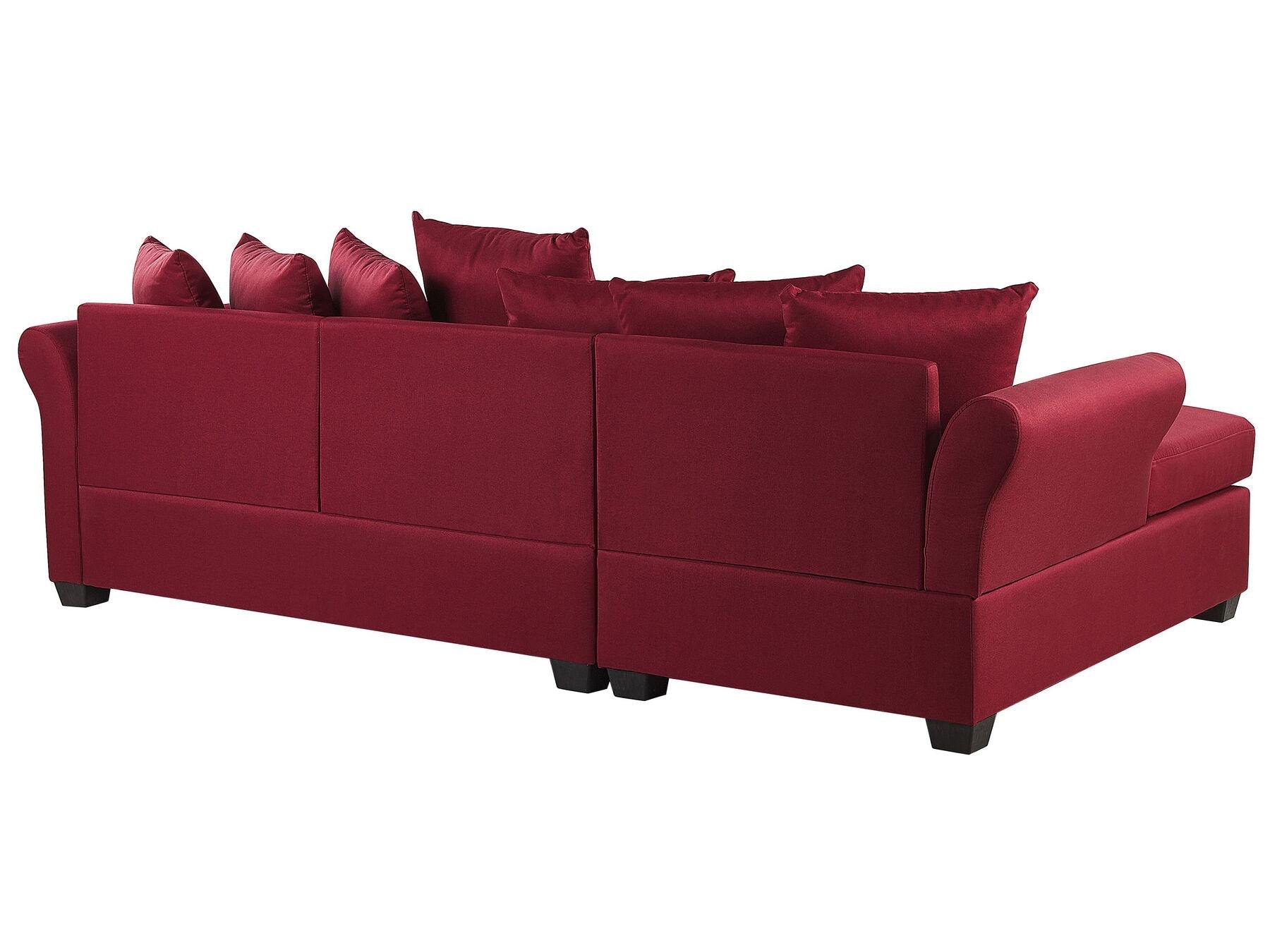 Right Hand Corner Sofa Dark Red VIKNA
