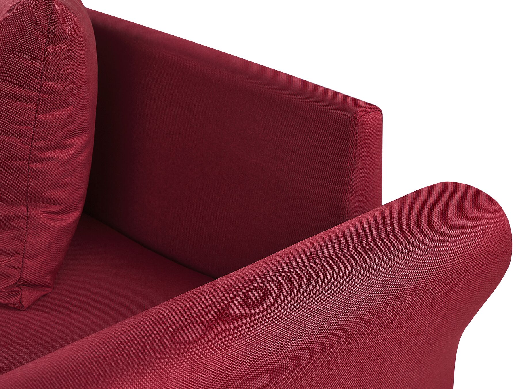 Right Hand Corner Sofa Dark Red VIKNA