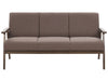 3 Seater Fabric Sofa Brown