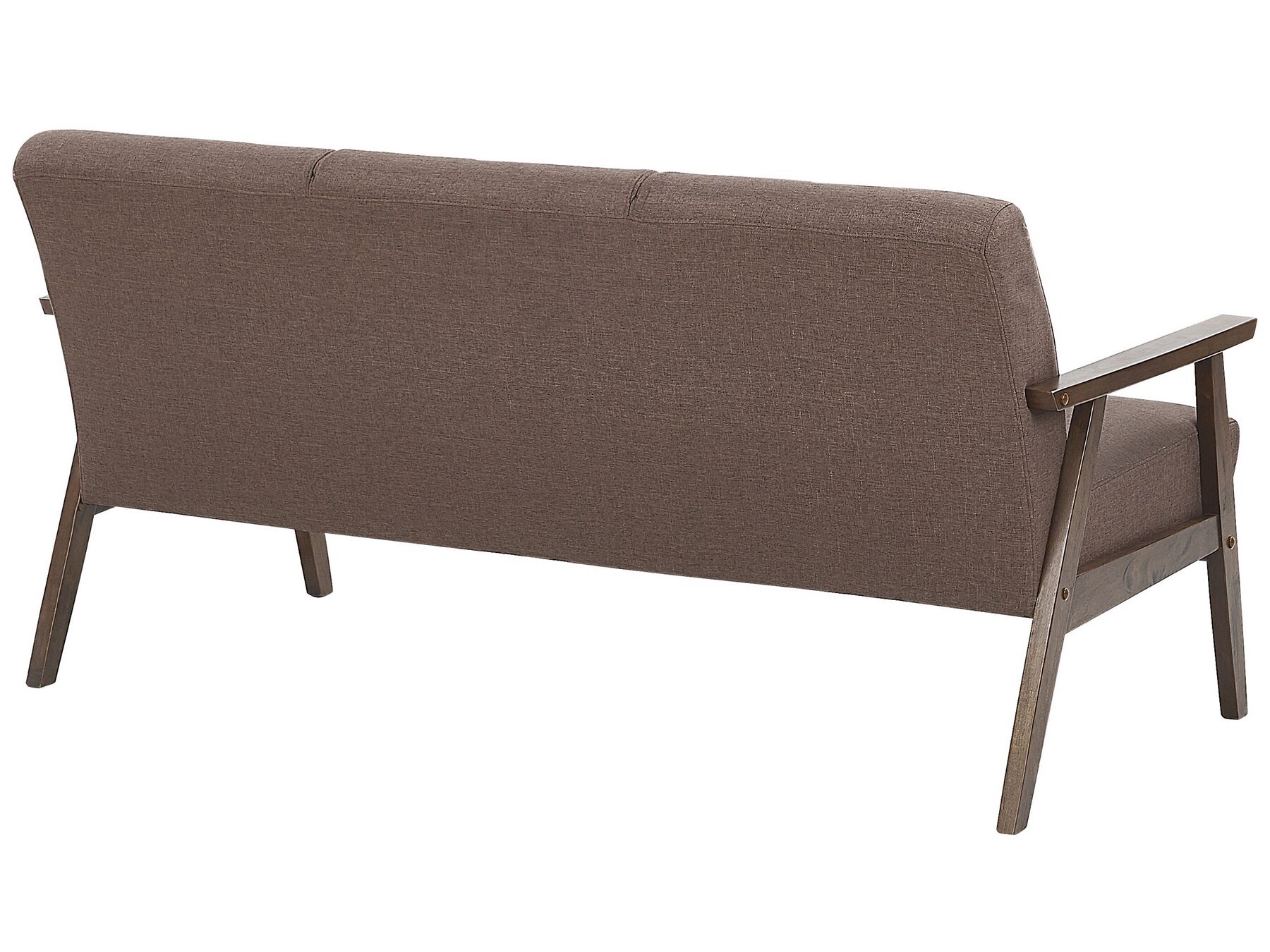 3 Seater Fabric Sofa Brown ASNES