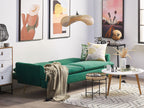Sofa Bed VETTRE Velvet Dark Green 3 Seater