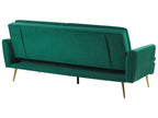 Sofa Bed VETTRE Velvet Dark Green 3 Seater
