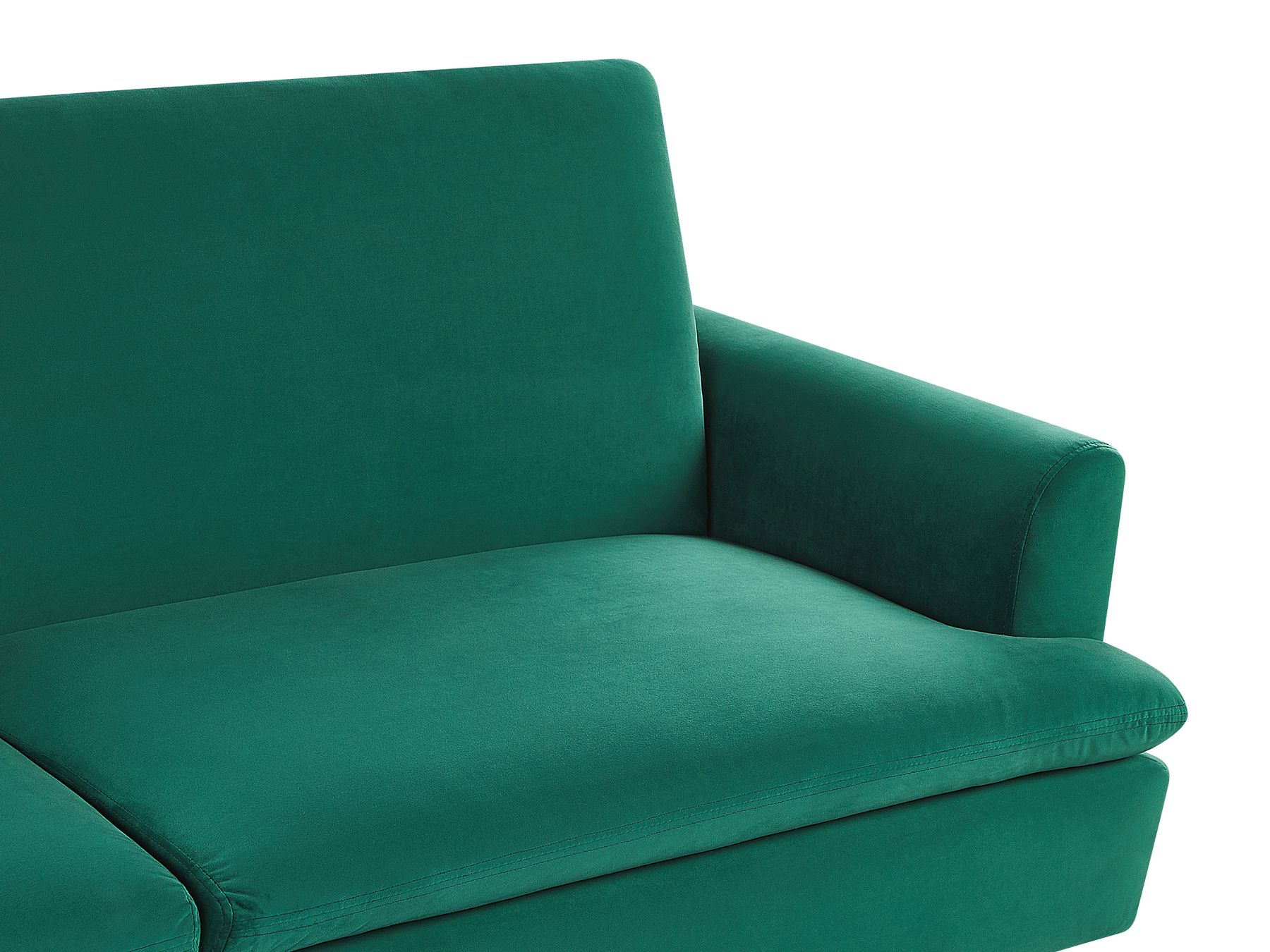 Sofa Bed VETTRE Velvet Dark Green 3 Seater