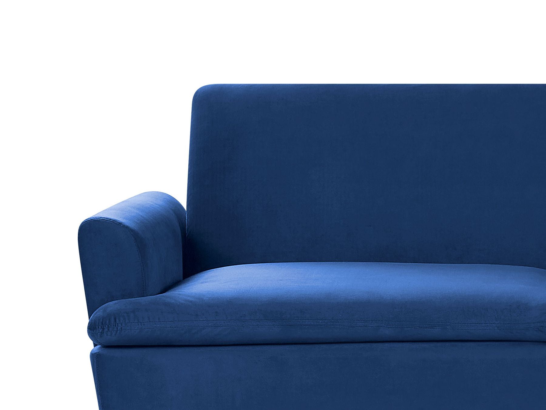 Sofa Bed VETTRE Velvet Navy Blue 3 Seater