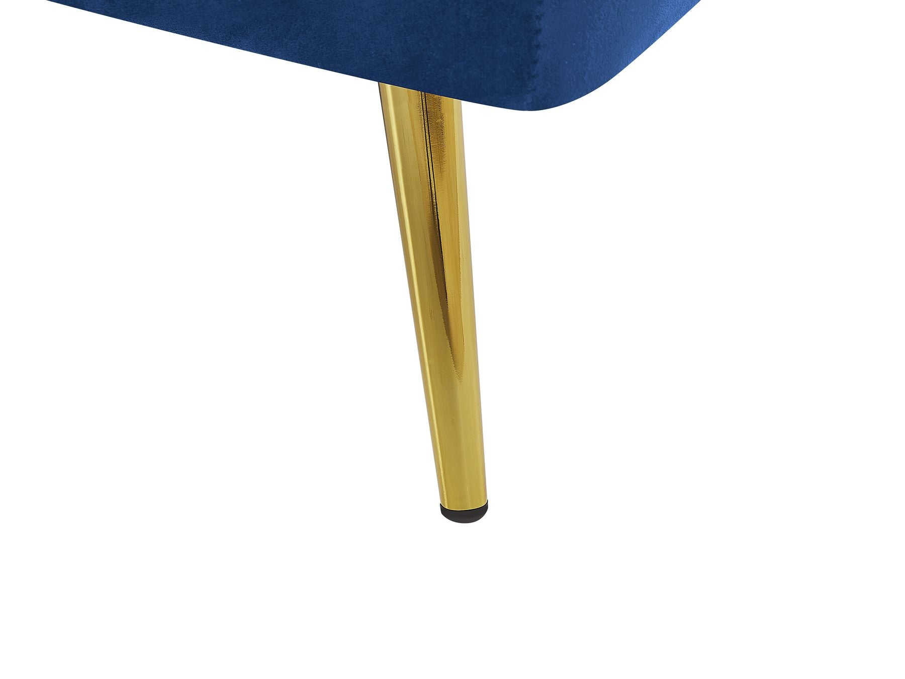 Sofa Bed VETTRE Velvet Navy Blue 3 Seater