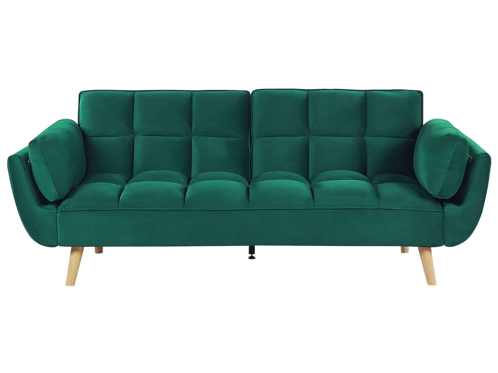 Sofa Bed ASBY Velvet Green 3 Seater