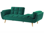 Sofa Bed ASBY Velvet Green 3 Seater