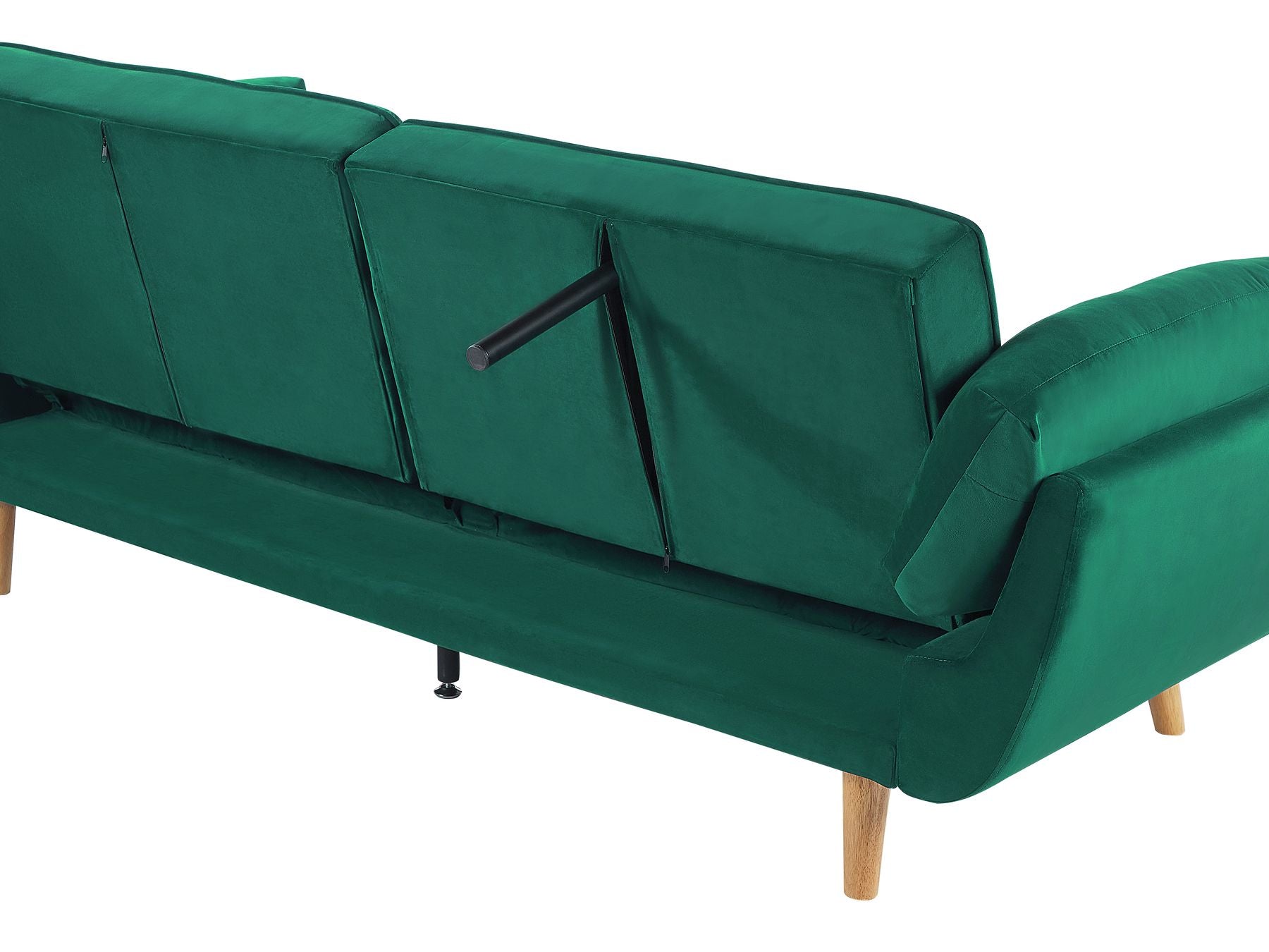 Sofa Bed ASBY Velvet Green 3 Seater