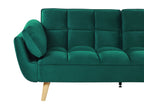 Sofa Bed ASBY Velvet Green 3 Seater