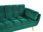 Sofa Bed ASBY Velvet Green 3 Seater