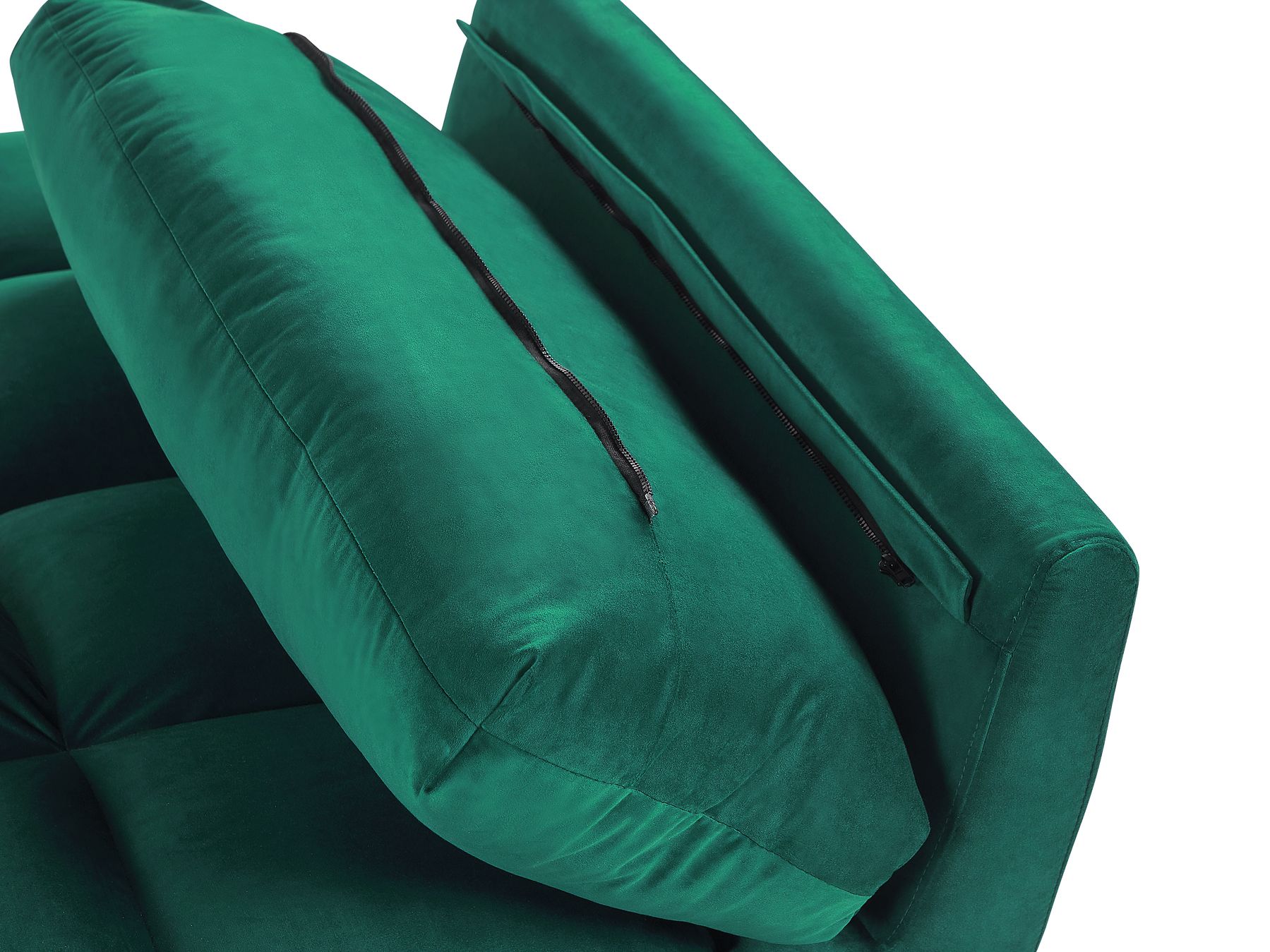 Sofa Bed ASBY Velvet Green 3 Seater