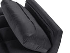 Sofa Bed ASBY Velvet Black 3 Seater