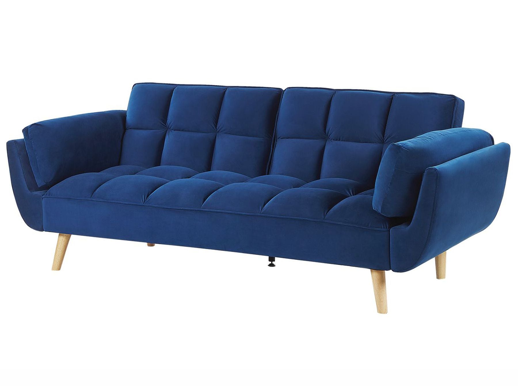 Sofa Bed ASBY Velvet Navy Blue 3 Seater