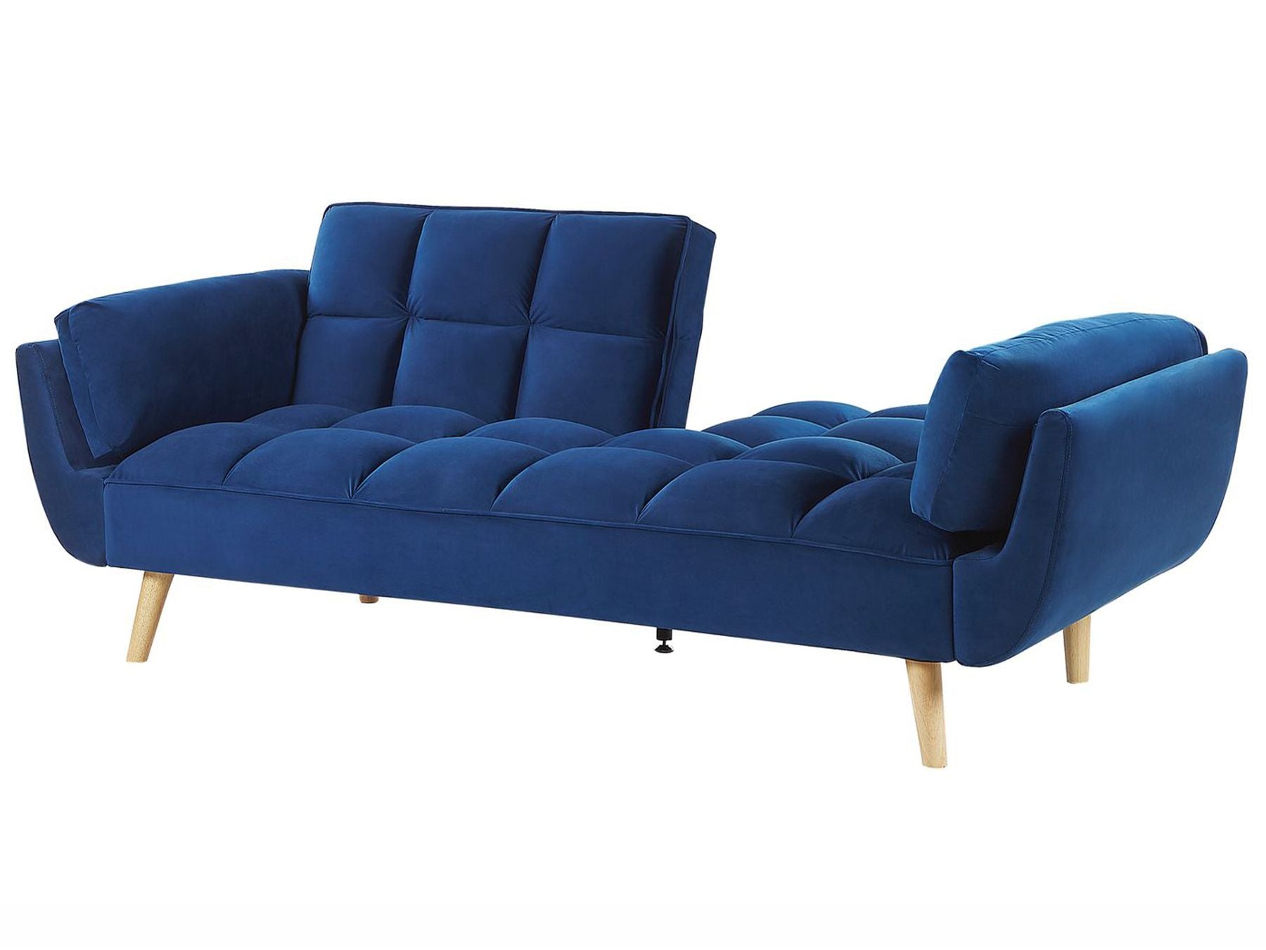 Sofa Bed ASBY Velvet Navy Blue 3 Seater