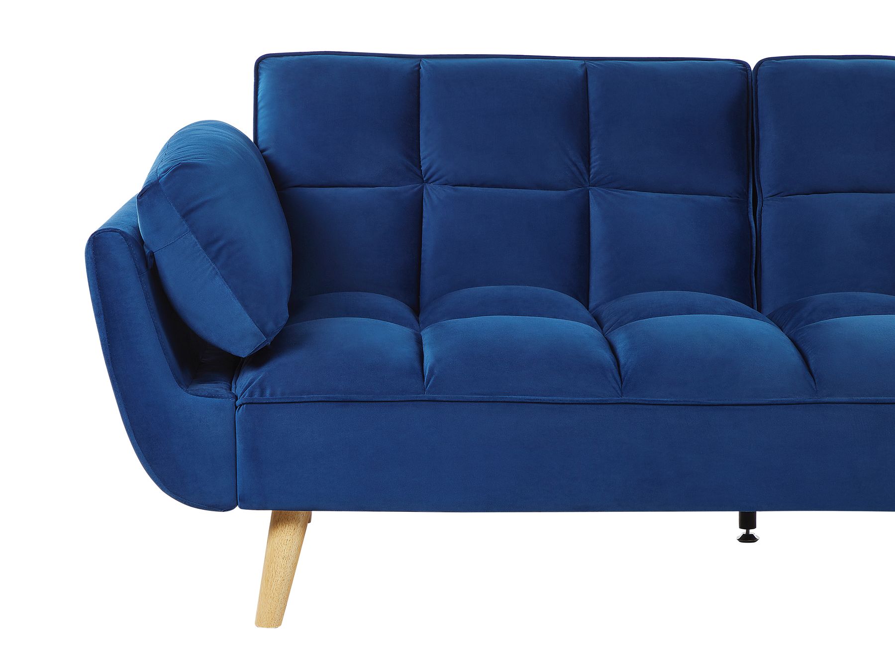 Sofa Bed ASBY Velvet Navy Blue 3 Seater