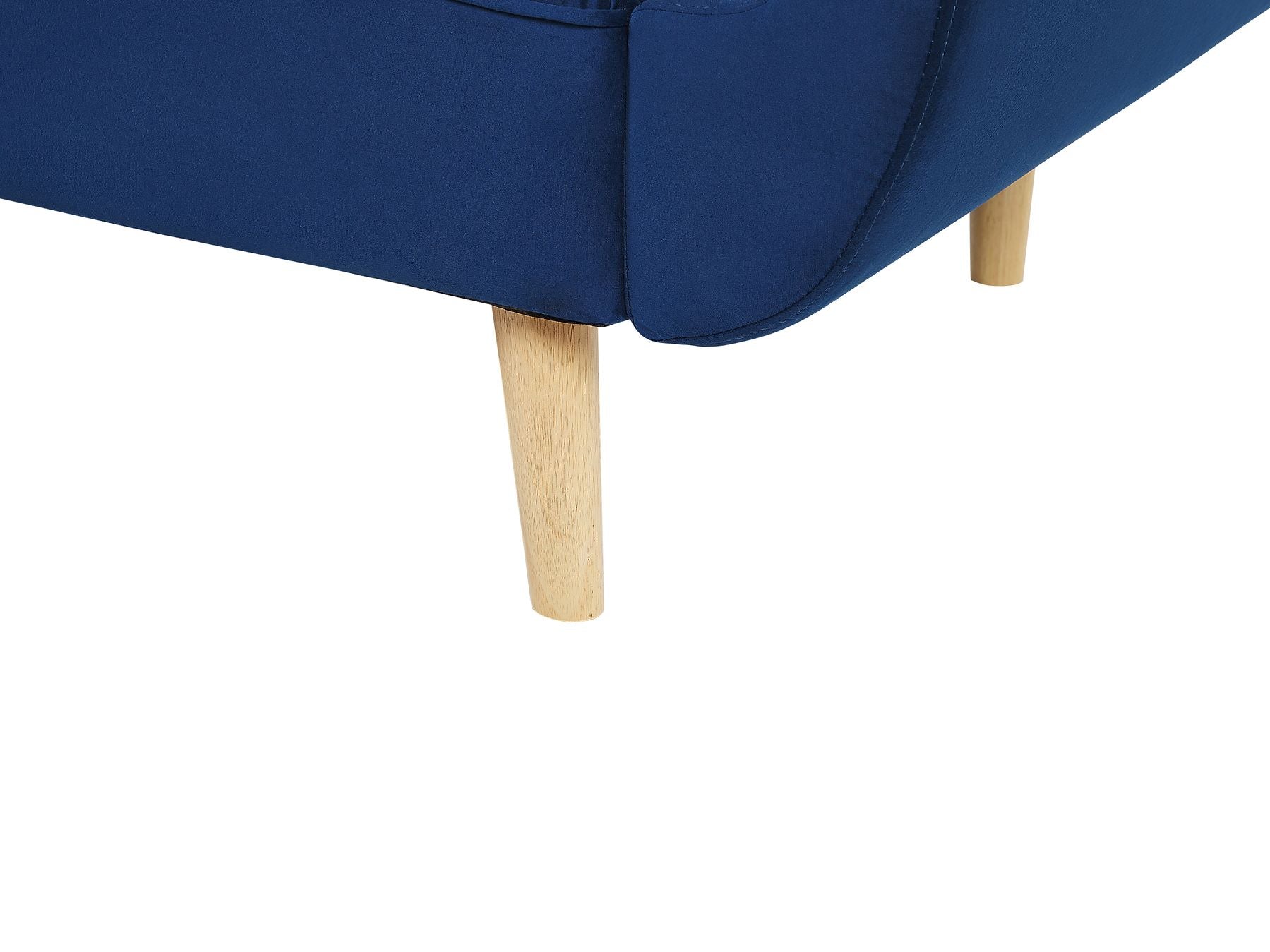 Sofa Bed ASBY Velvet Navy Blue 3 Seater
