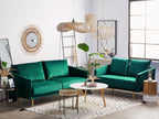 3 Seater Velvet Sofa Emerald Green MAURA