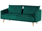 3 Seater Velvet Sofa Emerald Green MAURA