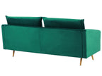 3 Seater Velvet Sofa Emerald Green MAURA