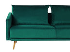 3 Seater Velvet Sofa Emerald Green MAURA
