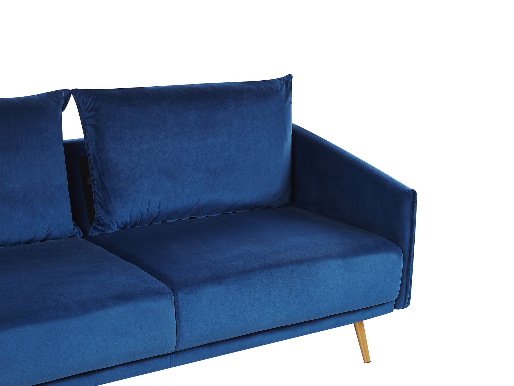 3 Seater Velvet Sofa Navy Blue MAURA