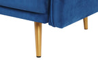 3 Seater Velvet Sofa Navy Blue MAURA