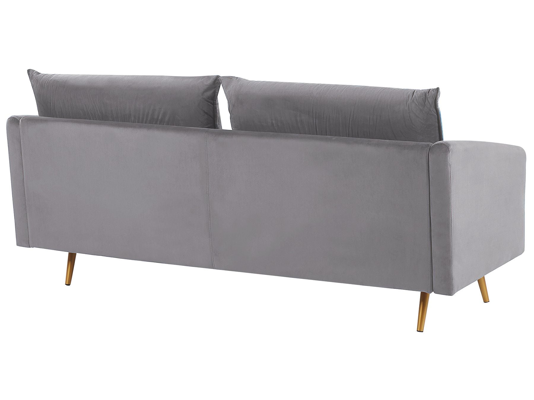3 Seater Velvet Sofa Grey MAURA