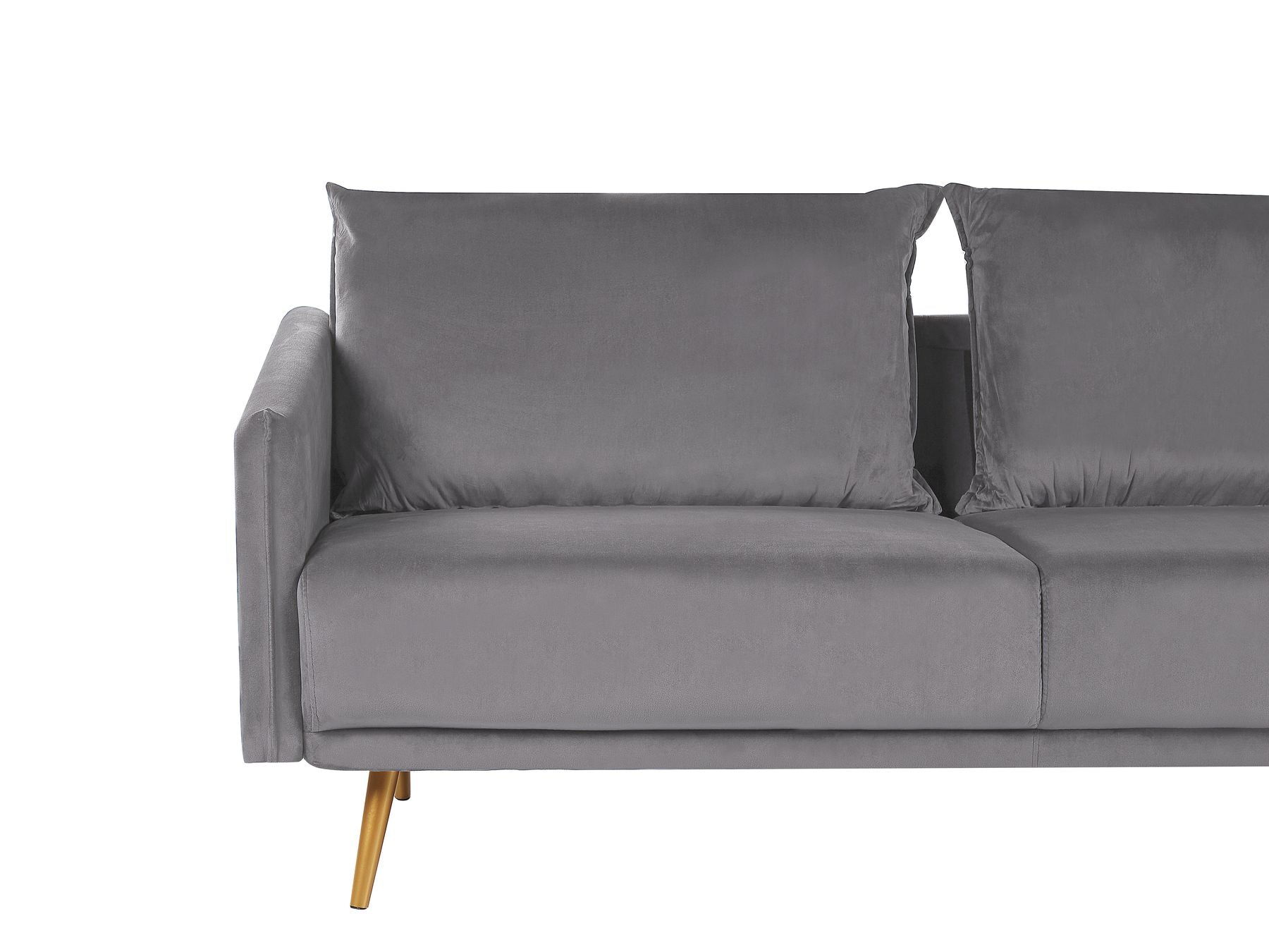 3 Seater Velvet Sofa Grey MAURA