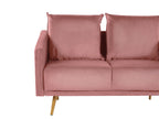 2 Seater Velvet Sofa Pink MAURA