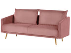 3 Seater Velvet Sofa Pink MAURA
