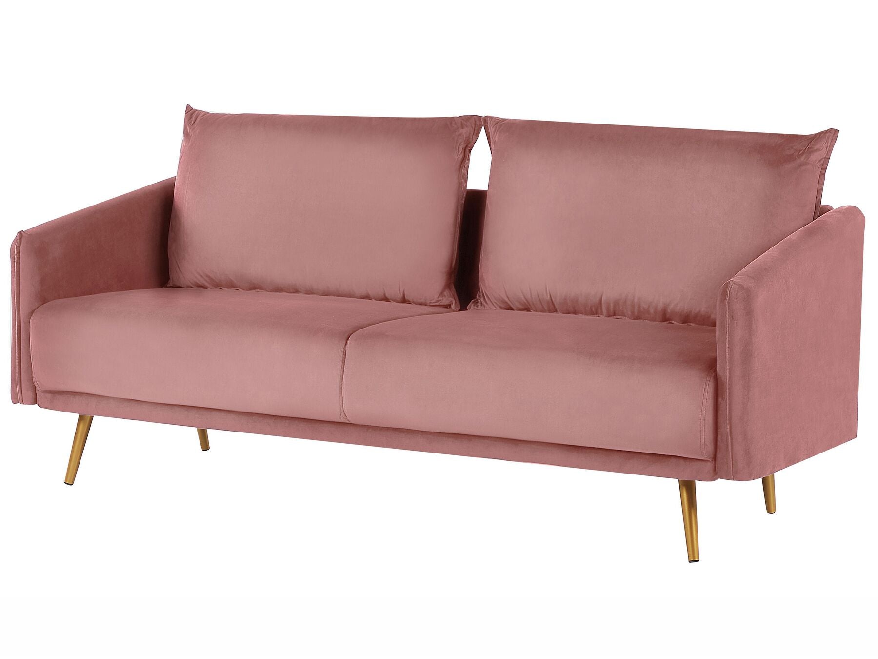 3 Seater Velvet Sofa Pink MAURA