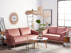 3 Seater Velvet Sofa Pink MAURA