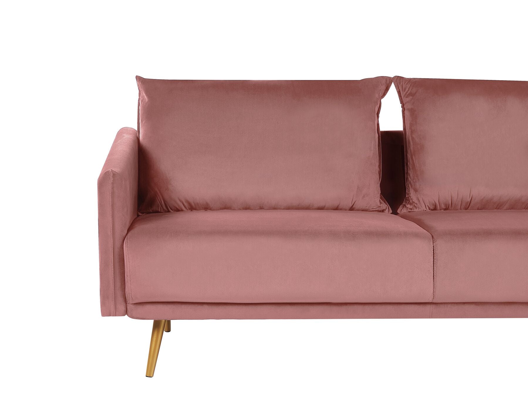 3 Seater Velvet Sofa Pink MAURA