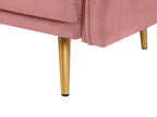 3 Seater Velvet Sofa Pink MAURA