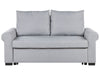 Sofa Bed Fabric Light Grey 2 Seater