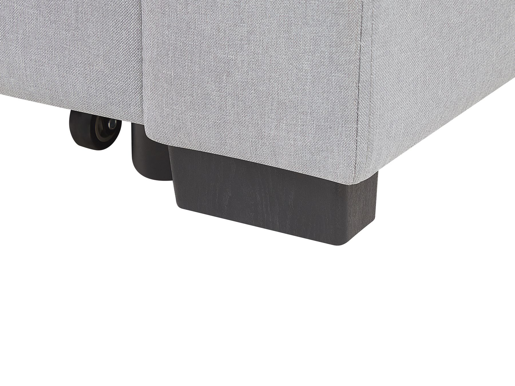 Sofa Bed SILDA Fabric Light Grey 2 Seater