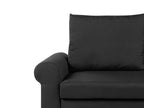 Sofa Bed SILDA Fabric Black 2 Seater