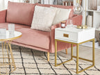 3 Seater Velvet Sofa Pink MAURA