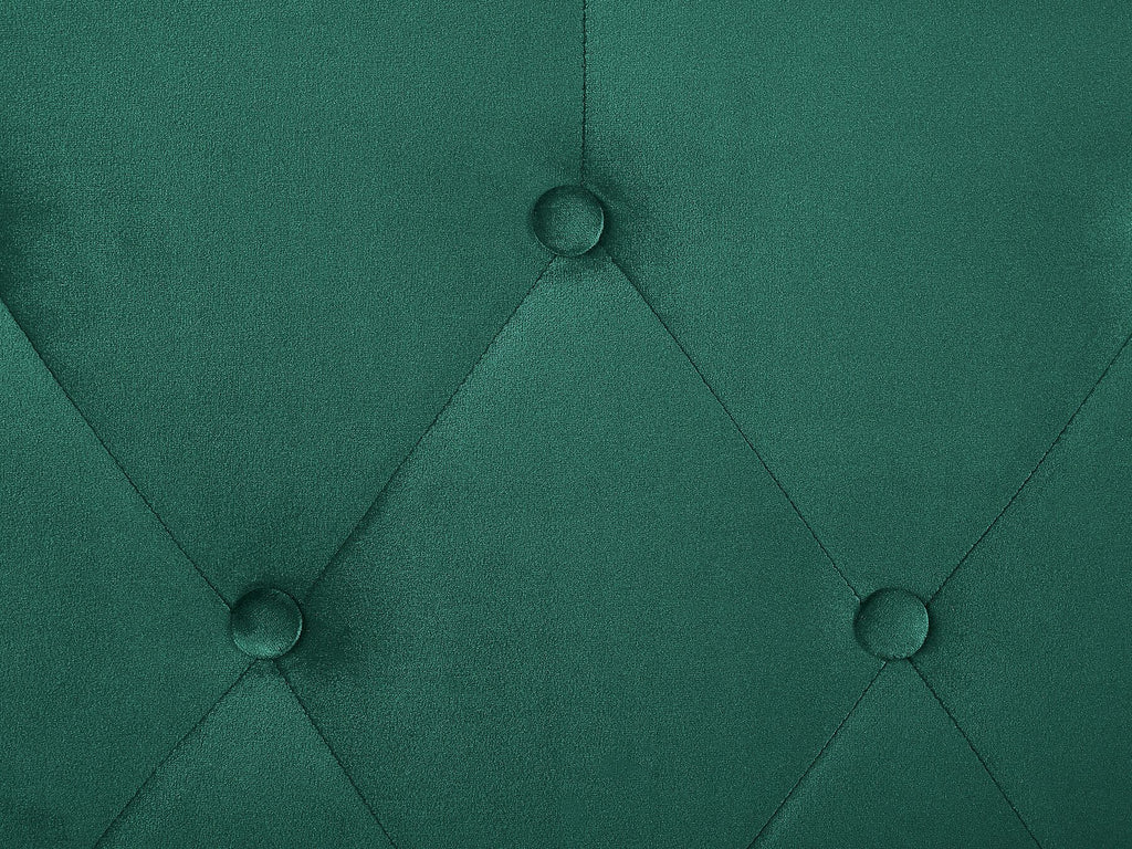 Velvet Sofa Bed Dark Green BARDU