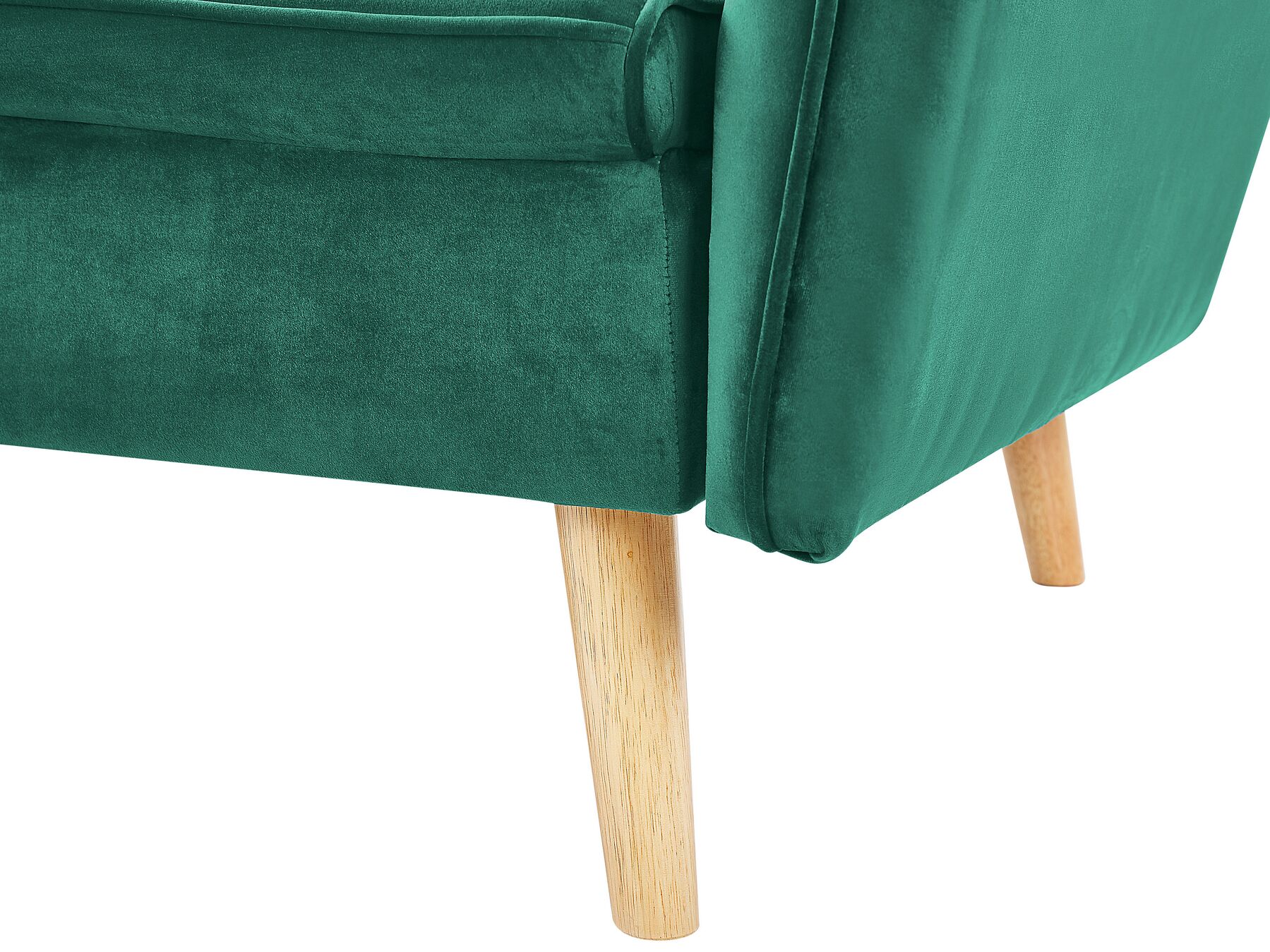 Velvet Sofa Bed Dark Green BARDU