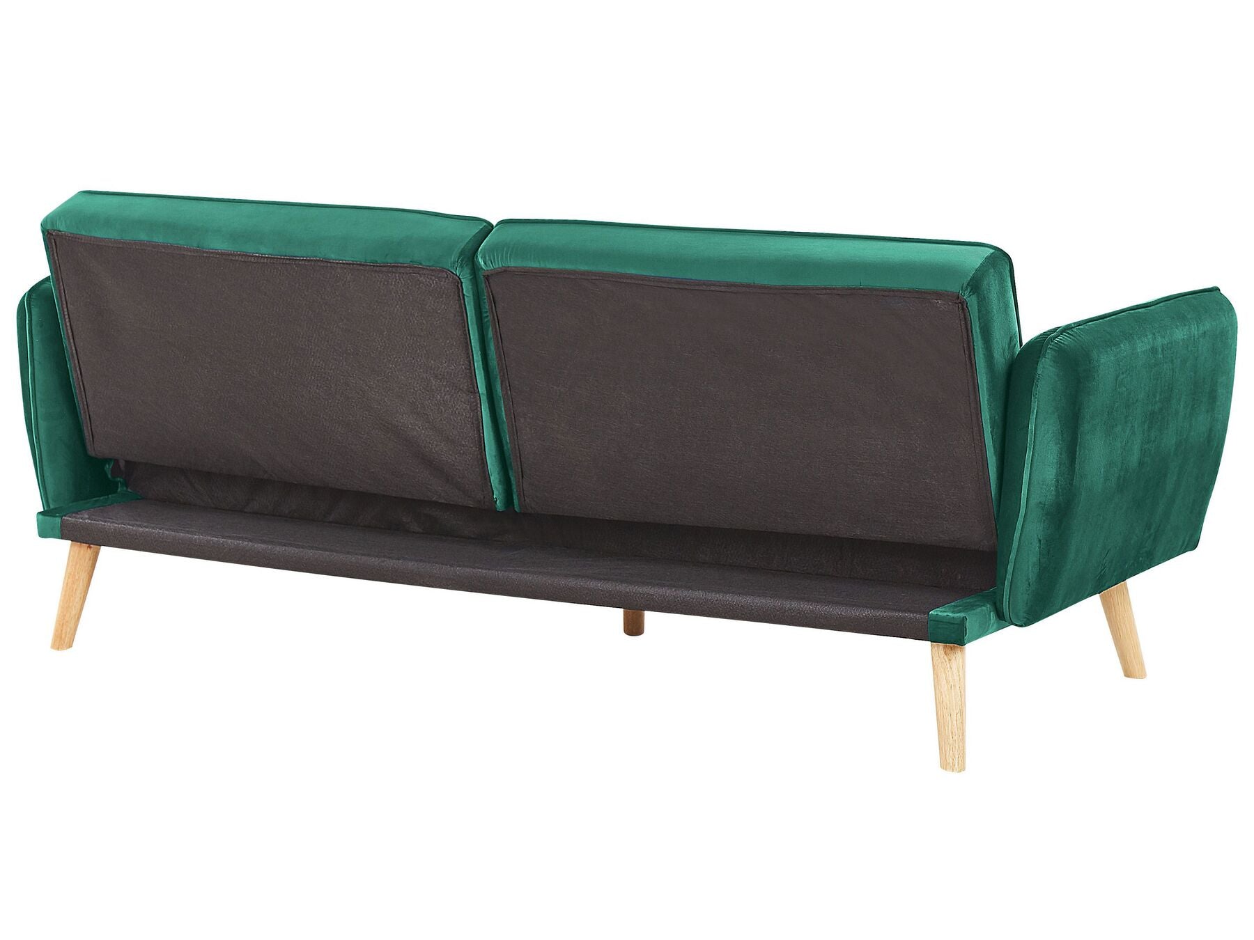 Velvet Sofa Bed Dark Green BARDU