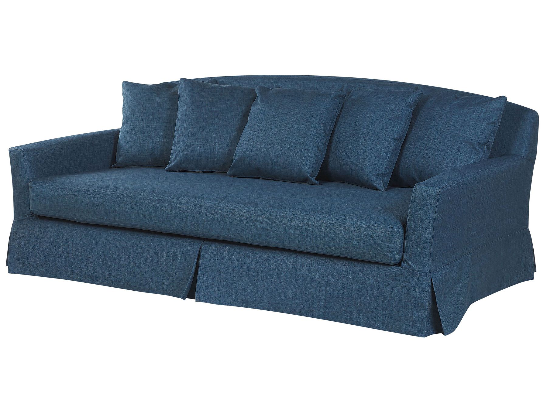 3 Seater Fabric Sofa Blue GILJA