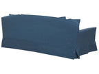 3 Seater Fabric Sofa Blue GILJA