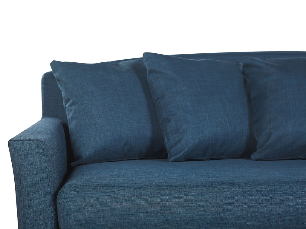 3 Seater Fabric Sofa Blue GILJA