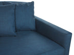 3 Seater Fabric Sofa Blue GILJA