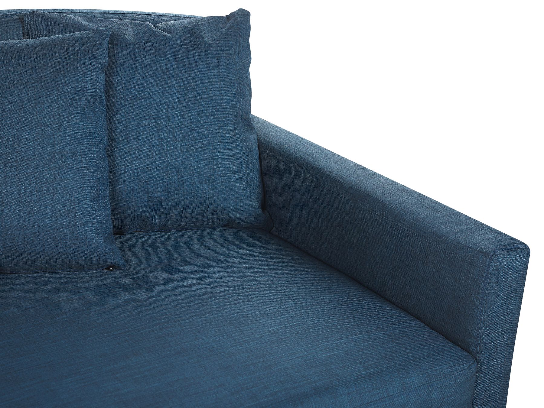 3 Seater Fabric Sofa Blue GILJA
