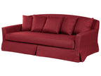 3 Seater Fabric Sofa Red GILJA