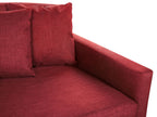 3 Seater Fabric Sofa Red GILJA