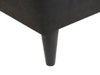 3 Seater Fabric Sofa Black GILJA